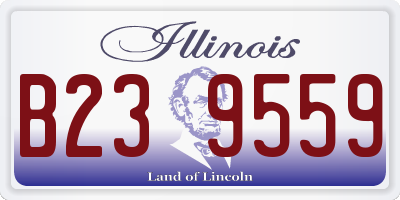 IL license plate B239559