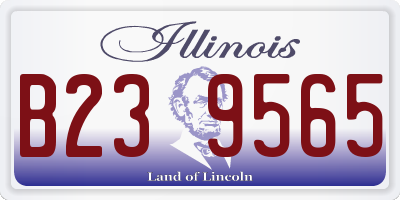 IL license plate B239565