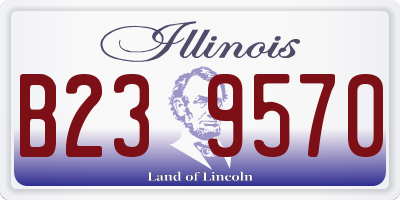 IL license plate B239570