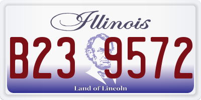 IL license plate B239572
