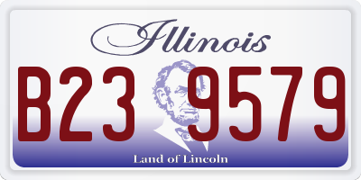 IL license plate B239579