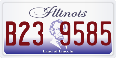 IL license plate B239585