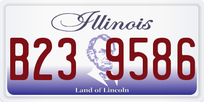 IL license plate B239586