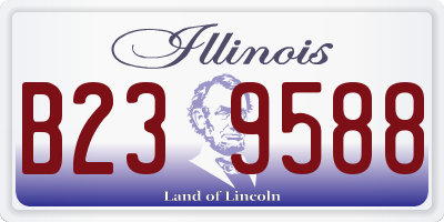 IL license plate B239588