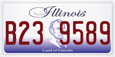 IL license plate B239589