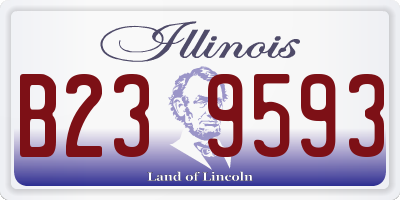 IL license plate B239593