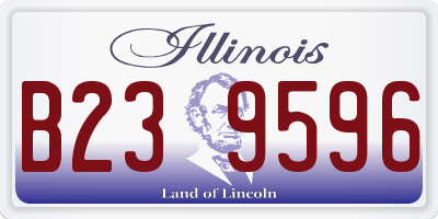 IL license plate B239596