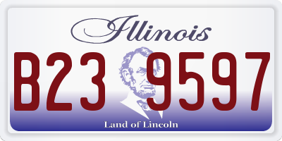 IL license plate B239597