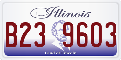 IL license plate B239603