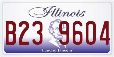 IL license plate B239604