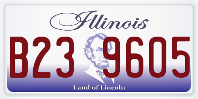 IL license plate B239605
