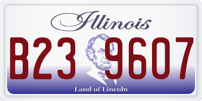 IL license plate B239607