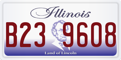 IL license plate B239608