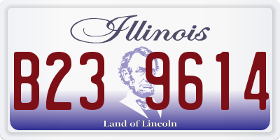 IL license plate B239614