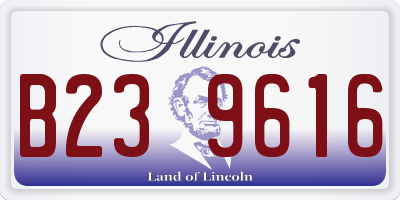 IL license plate B239616