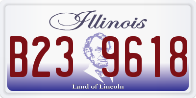 IL license plate B239618