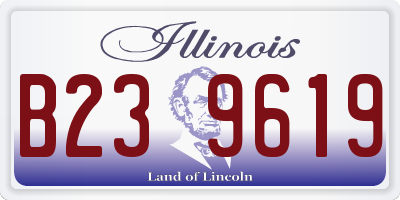 IL license plate B239619