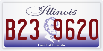 IL license plate B239620