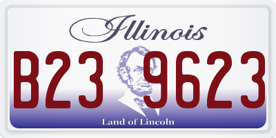 IL license plate B239623