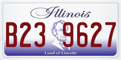 IL license plate B239627