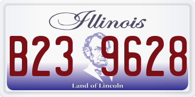 IL license plate B239628