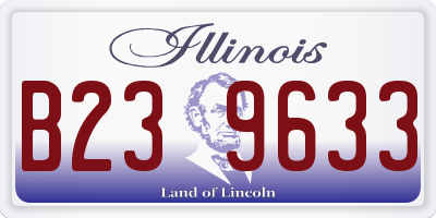 IL license plate B239633