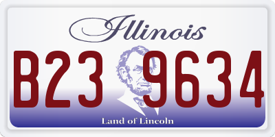 IL license plate B239634