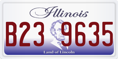 IL license plate B239635