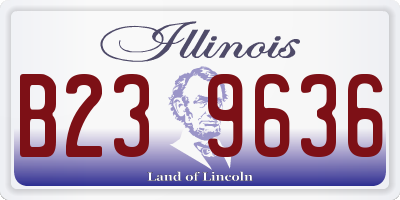 IL license plate B239636