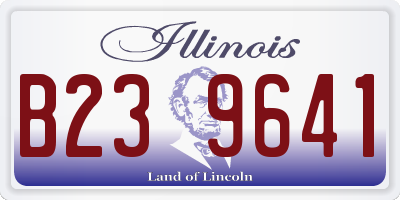 IL license plate B239641