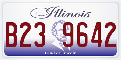 IL license plate B239642