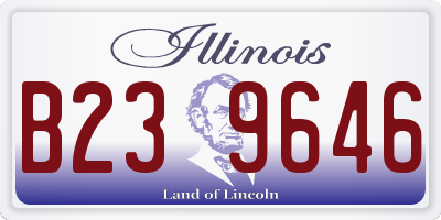 IL license plate B239646