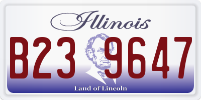 IL license plate B239647