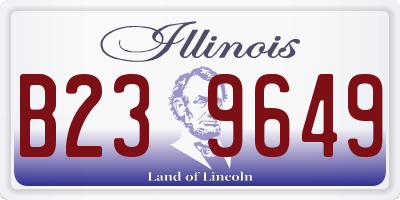 IL license plate B239649