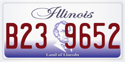 IL license plate B239652