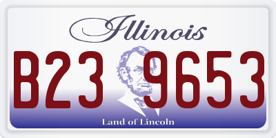 IL license plate B239653