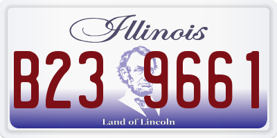 IL license plate B239661