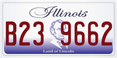 IL license plate B239662