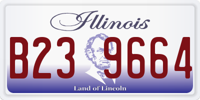 IL license plate B239664