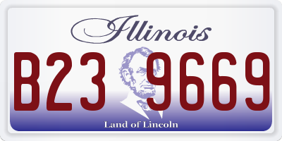 IL license plate B239669