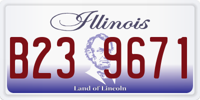 IL license plate B239671