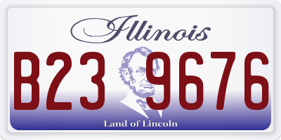 IL license plate B239676