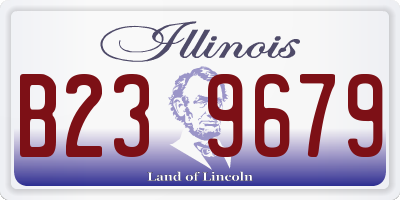 IL license plate B239679