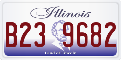 IL license plate B239682