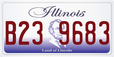 IL license plate B239683