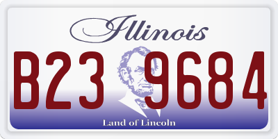 IL license plate B239684