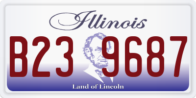 IL license plate B239687