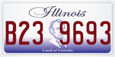 IL license plate B239693