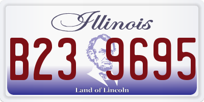 IL license plate B239695