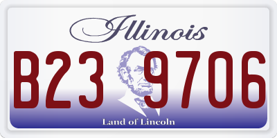 IL license plate B239706